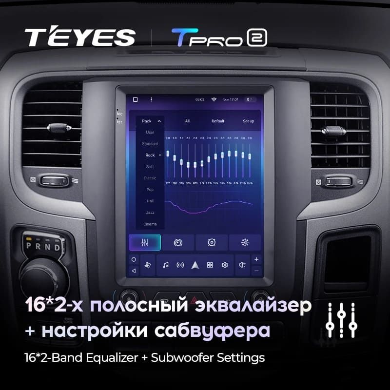Штатная магнитола Tesla style Teyes TPRO 2 4/32 Dodge Ram 4 IV DJ DS (2013-2019) Тип-A