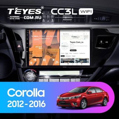 Штатная магнитола Teyes CC3L WiFi 2/32 Toyota Corolla (2012-2016) Тип-B