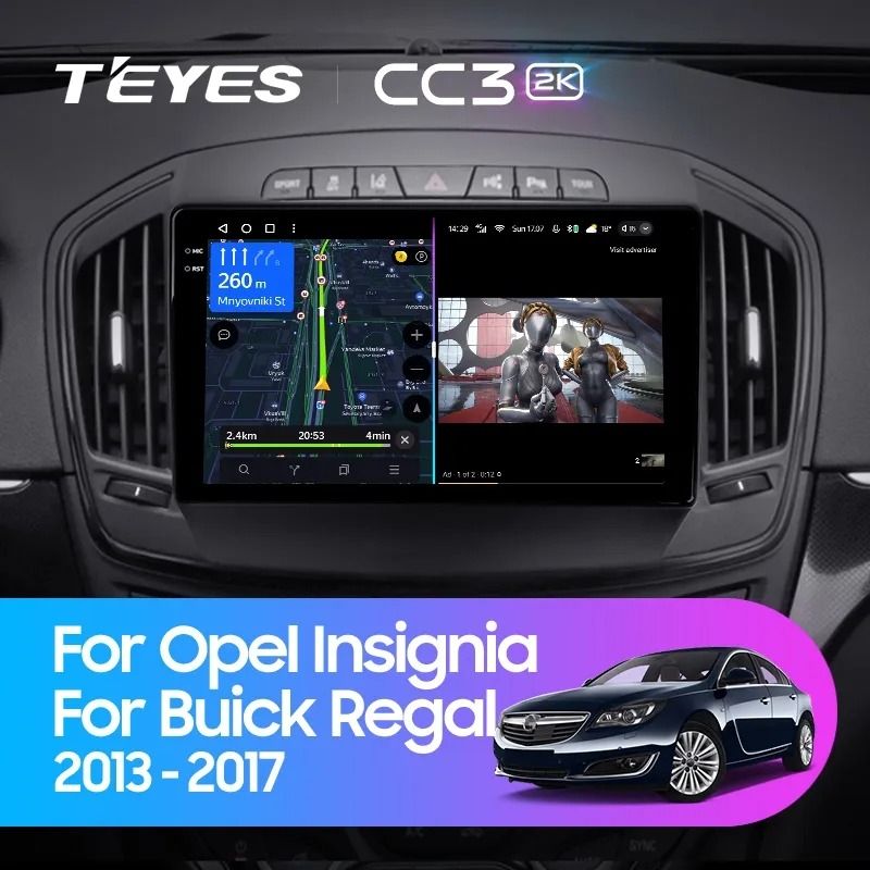 Штатная магнитола Teyes CC3 2K 360 6/128 Opel Insignia (2013-2017) Тип-B