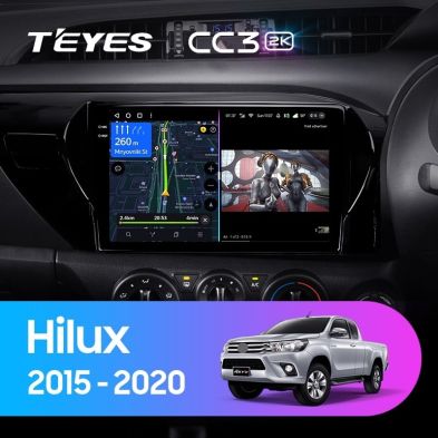 Штатная магнитола Teyes CC3 2K 4/64 Toyota Hilux Pick Up AN120 (2015-2020) Правый руль