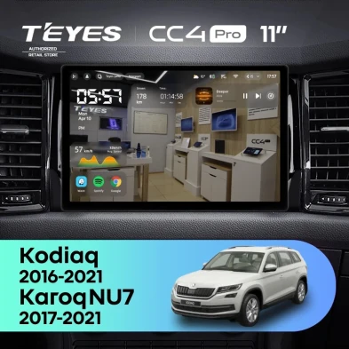 Штатная магнитола Teyes CC4 Pro 12/256 Skoda Karoq (2017-2021) F2 (11")