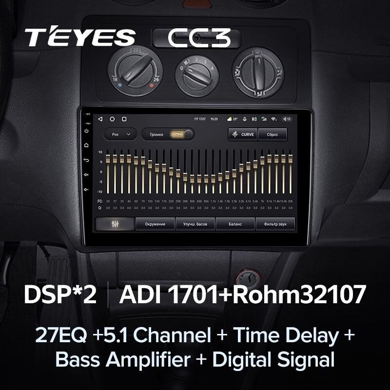 Штатная магнитола Teyes CC3 4/32 Volkswagen Caddy 2K (2004-2010)