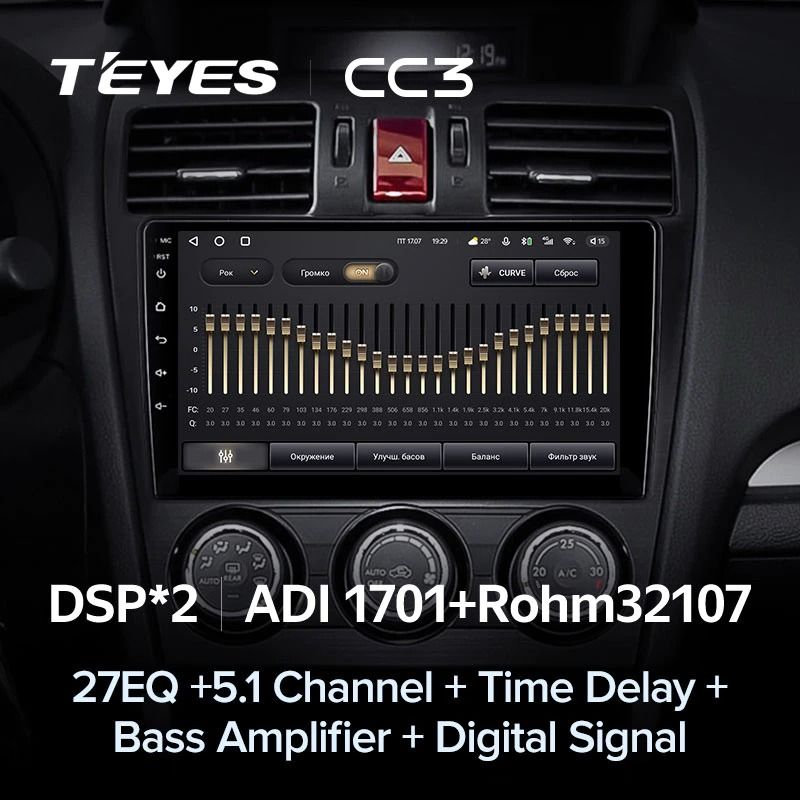 Штатная магнитола Teyes CC3 4/32 Subaru Forester 4 SJ (2012-2015) Тип-B