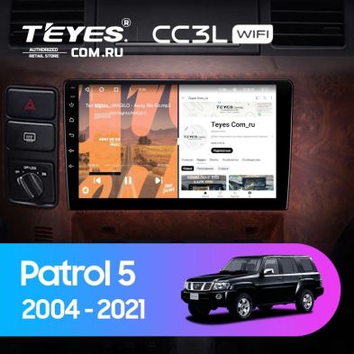 Штатная магнитола Teyes CC3L WiFi 2/32 Nissan Patrol V 5 Y61 (2004-2021) F3