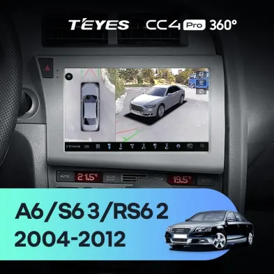 Штатная магнитола Teyes CC4 Pro 360 8/128 Audi A6 C6 (2004-2011)