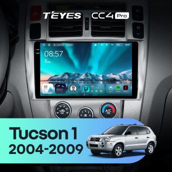 Штатная магнитола Teyes CC4 Pro 12/256 Hyundai Tucson 1 (2004-2009)