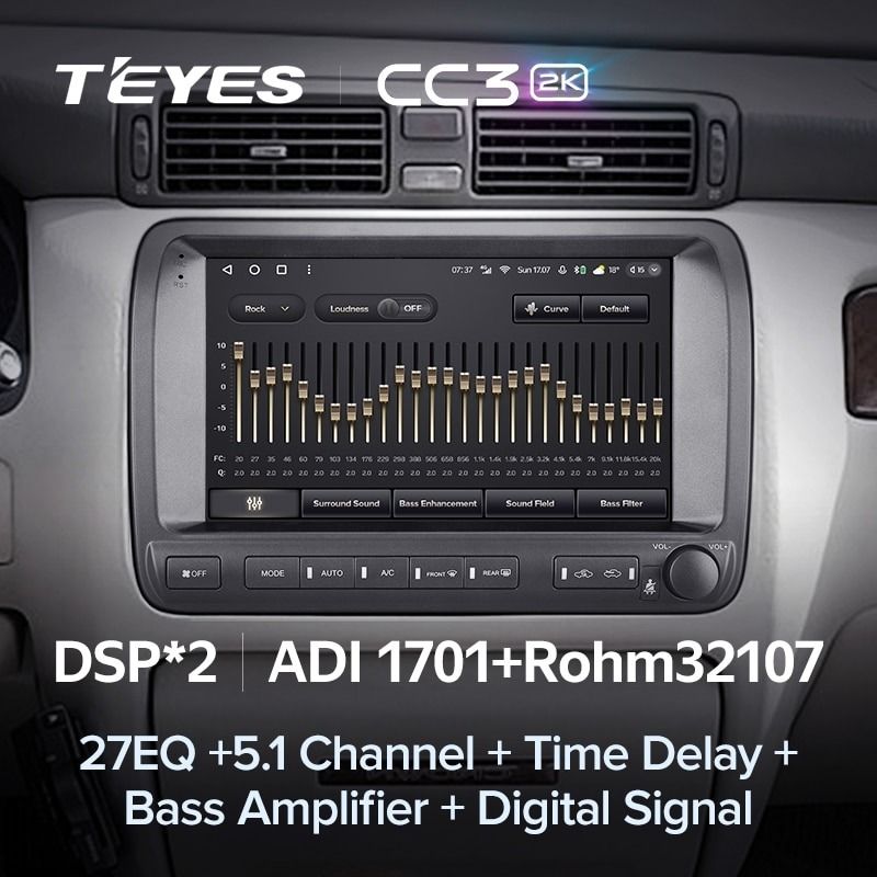 Штатная магнитола Teyes CC3 2K 4/32 Toyota Crown Majesta 3 S170 (1999-2004)