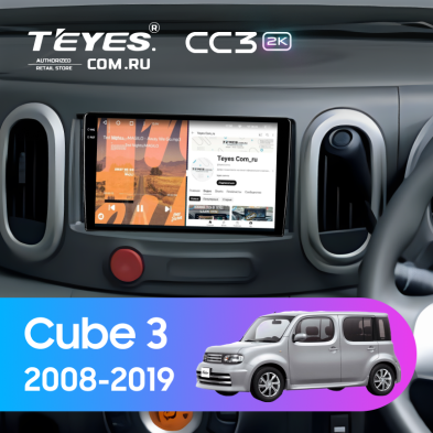 Штатная магнитола Teyes CC3 2K 4/64 Nissan Cube 3 Z12 (2008-2019) (0din)