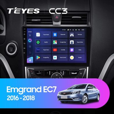 Штатная магнитола Teyes CC3 4/32 Geely Emgrand EC7 (2016-2018)