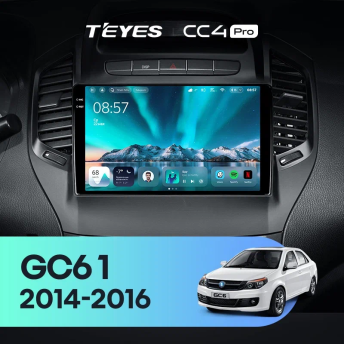 Штатная магнитола Teyes CC4 Pro 8/128 Geely GC6 1 (2014-2016)