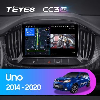 Штатная магнитола Teyes CC3 2K 4/64 Fiat Uno (2014-2020)