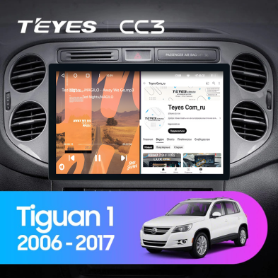 Штатная магнитола Teyes CC3 2K 6/128 Volkswagen Tiguan 1 NF (2006-2017) F2 (11")