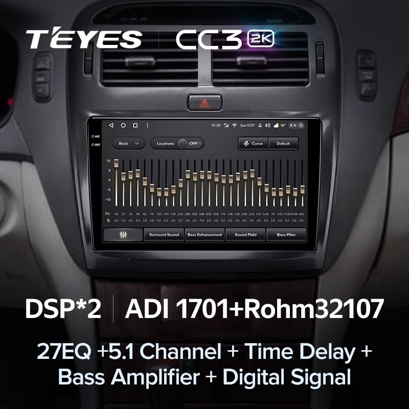 Штатная магнитола Teyes CC3 2K 4/32 Toyota Celsior XF30 (2000-2006) F1