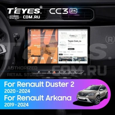 Штатная магнитола Teyes CC3 2K 360 6/128 Renault Duster HM 2 (2020-2023) F1 (13")