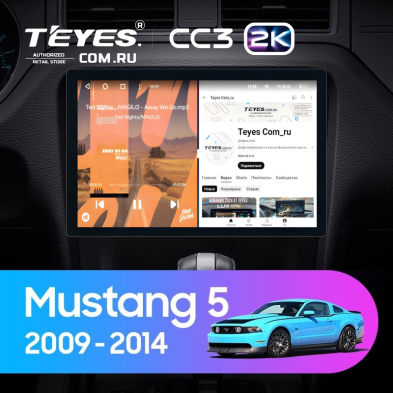 Штатная магнитола Teyes CC3 2K 6/128 Ford Mustang 5 S-197 (2009-2014) F1 (11")