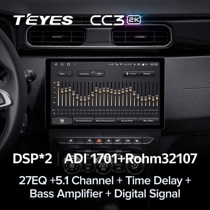 Штатная магнитола Teyes CC3 2K 4/32 Renault Duster HM 2 (2020-2023) F1 (13")