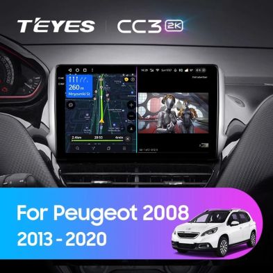 Штатная магнитола Teyes CC3 2K 4/64 Peugeot 208 (2013-2020)