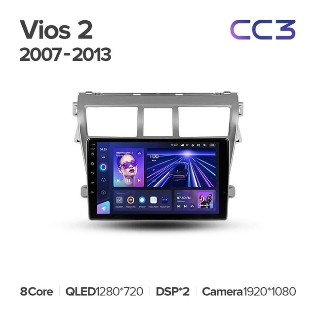 Штатная магнитола Teyes CC3L 4/32 Toyota Vios 2 (2007-2013)