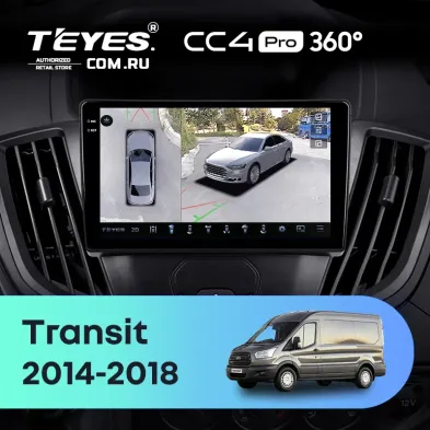 Штатная магнитола Teyes CC4 Pro 360 8/128 Ford Transit Van L3H2 (2014-2018)