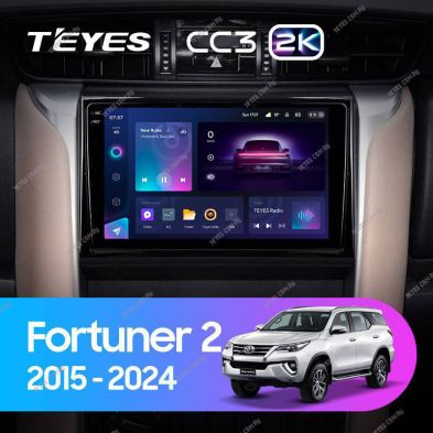Штатная магнитола Teyes CC3 2K 4/64 Toyota Fortuner 2 (2015-2024)