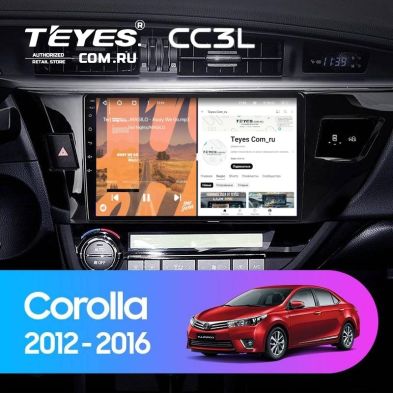 Штатная магнитола Teyes CC3L 4/64 Toyota Corolla (2012-2016) Тип-B