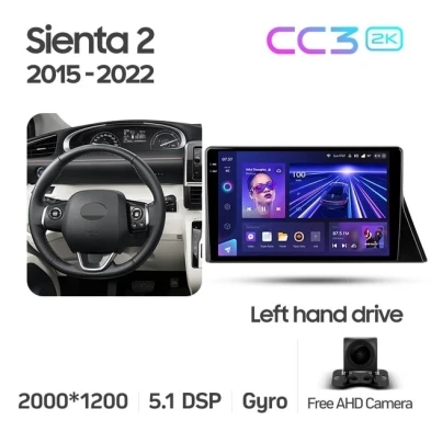 Штатная магнитола Teyes CC3 2K 360 6/128 Toyota Sienta 2 XP170 (2015-2022)