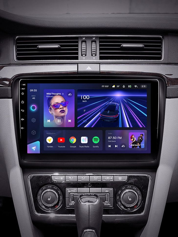 Штатная магнитола Teyes CC3 4/32 Skoda Superb 2 B6 (2008-2015)