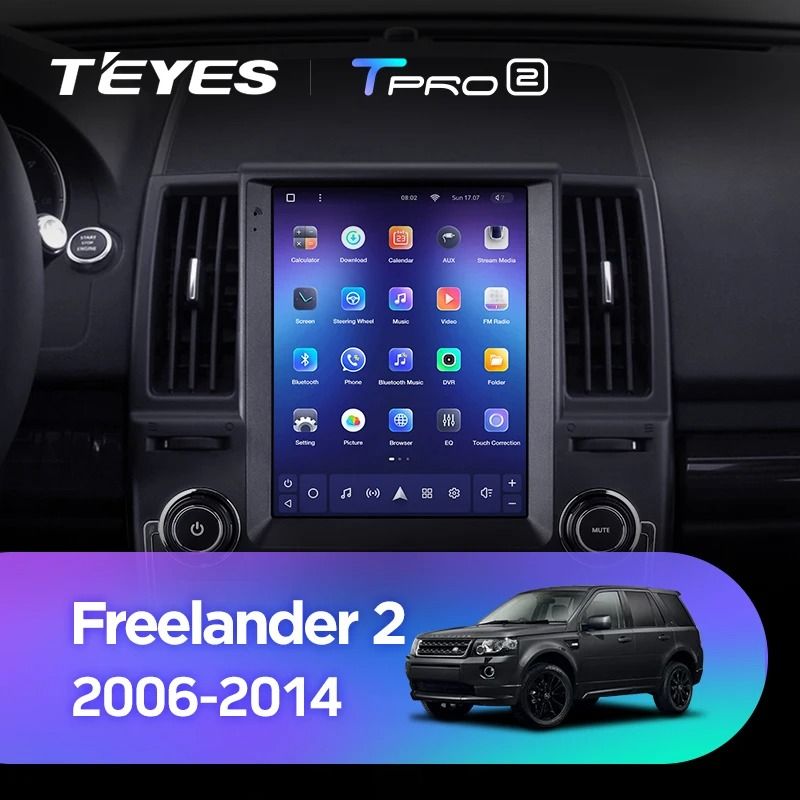 Штатная магнитола Tesla style Teyes TPRO 2 4/32 Land Rover Freelander 2 (2006-2012) Тип-A