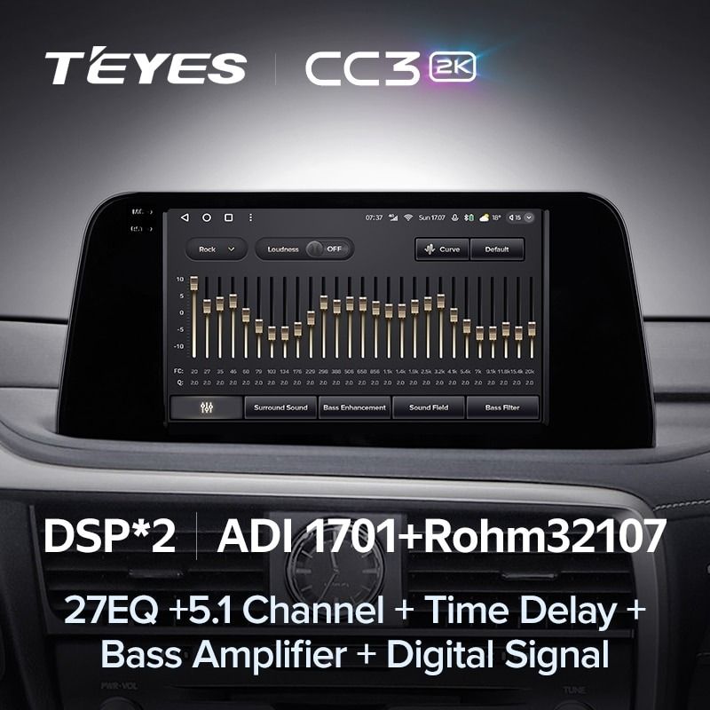 Штатная магнитола Teyes CC3 2K 6/128 Lexus RX200t RX300 RX350 RX350l RX450h RX450hl AL20 IV (2015-2021)