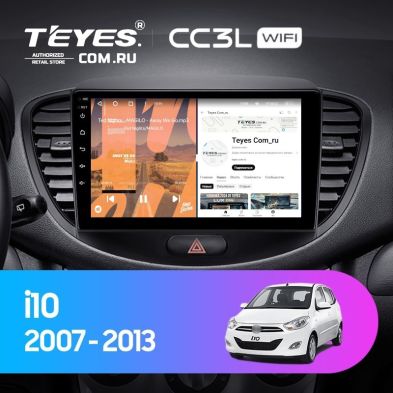 Штатная магнитола Teyes CC3L WiFi 2/32 Hyundai i10 (2007-2013)