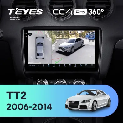 Штатная магнитола Teyes CC4 Pro 360 12/256 Audi TT 2 (2006-2014)