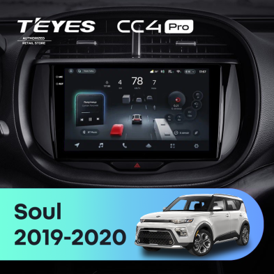 Штатная магнитола Teyes CC4 Pro 12/256 Kia Soul (2019-2020)