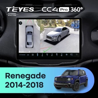 Штатная магнитола Teyes CC4 Pro 360 8/128 Jeep Renegade (2014-2018) (13")