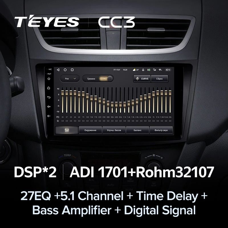 Штатная магнитола Teyes CC3 4/32 Suzuki Swift 4 (2011-2017)