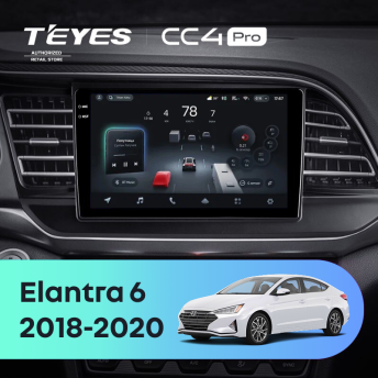Штатная магнитола Teyes CC4 Pro 12/256 Hyundai Elantra 6 (2018-2020) Тип-B