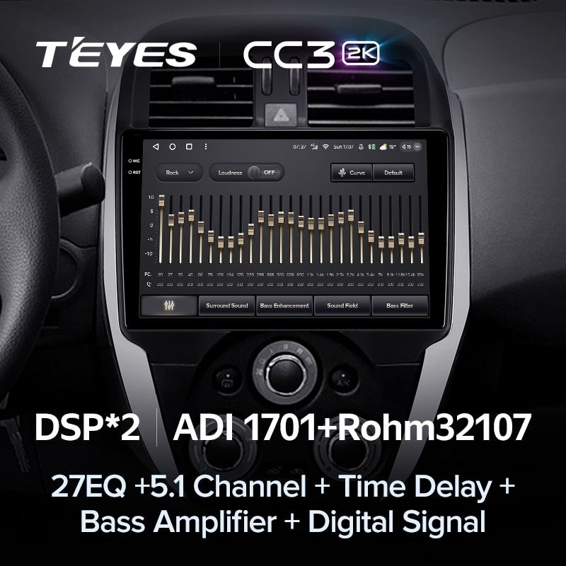 Штатная магнитола Teyes CC3 2K 4/64 Nissan Sunny (2014-2019) F1
