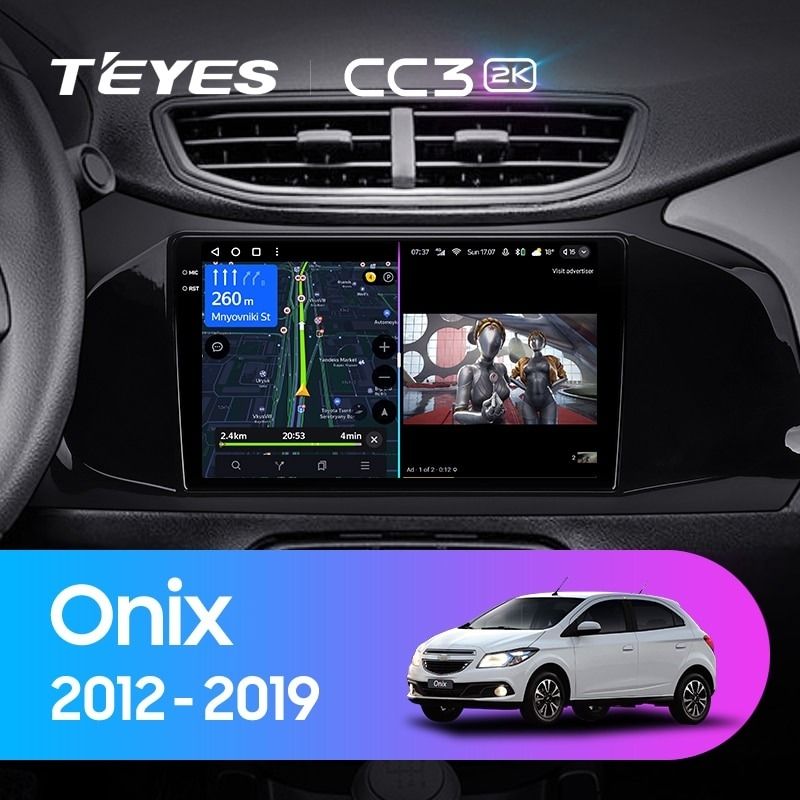 Штатная магнитола Teyes CC3 2K 360 6/128 Chevrolet Onix (2012-2019)