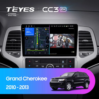 Штатная магнитола Teyes CC3 2K 360 6/128 Jeep Grand Cherokee WK2 (2010-2013)