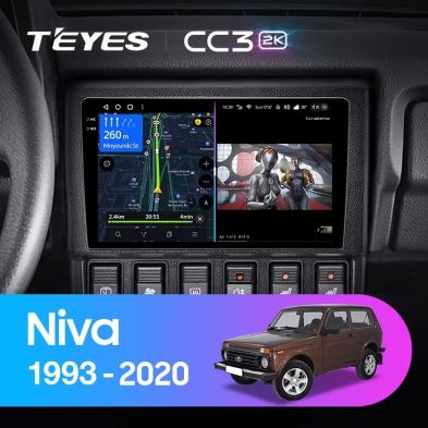 Штатная магнитола Teyes CC3 2K 360 6/128 Lada Niva (1993-2020)