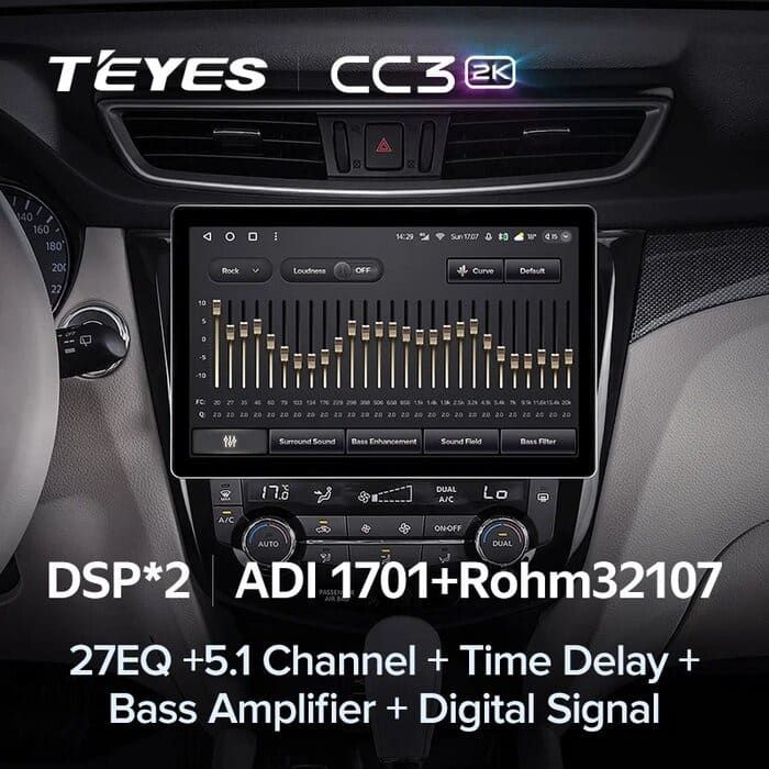 Штатная магнитола Teyes CC3 2K 4/64 Nissan X-Trail 3 T32 (2013-2022) F2 Тип-AВ (13")