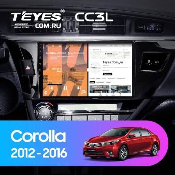 Штатная магнитола Teyes CC3L 4/32 Toyota Corolla (2012-2016) Тип-B
