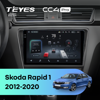 Штатная магнитола Teyes CC4 Pro 8/128 Skoda Rapid 1 (2012-2020) F2
