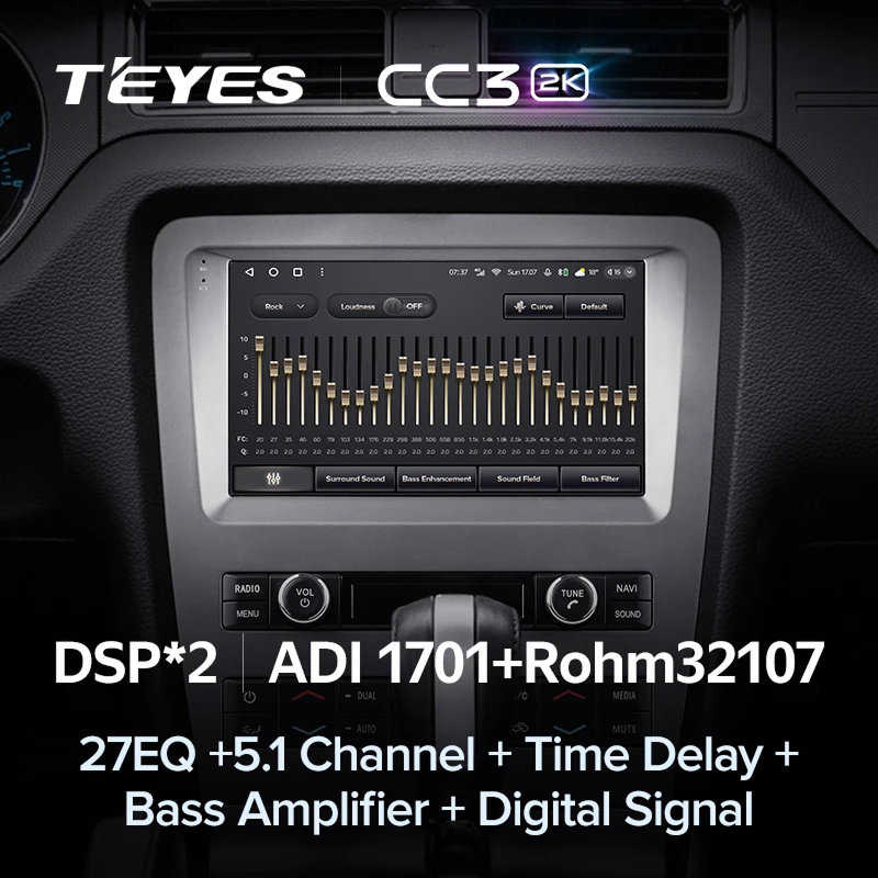 Штатная магнитола Teyes CC3 2K 360 6/128 Ford Mustang 5 S-197 (2009-2014) F2