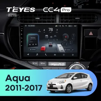 Штатная магнитола Teyes CC4 Pro 12/256 Toyota Aqua (2011-2017)