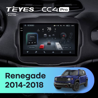 Штатная магнитола Teyes CC4 Pro 12/256 Jeep Renegade (2014-2018)
