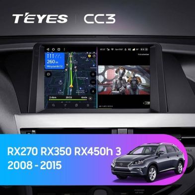 Штатная магнитола Teyes CC3 4/32 Lexus RX270 RX350 RX450h AL10 3 (2008-2015) Тип-A