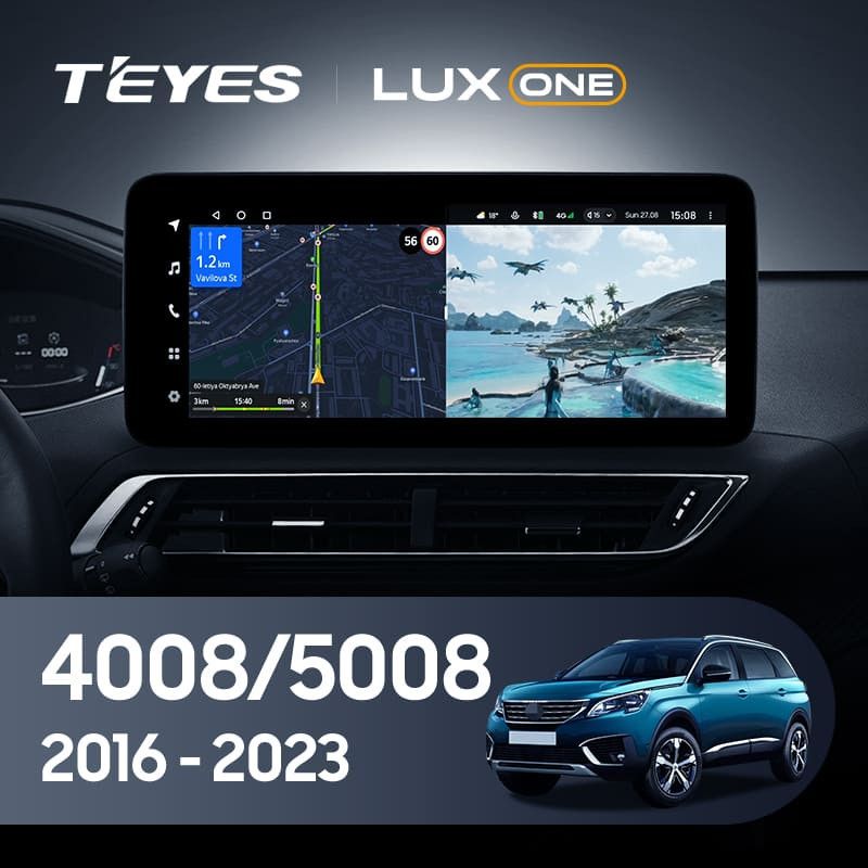 Штатная магнитола Teyes LUX ONE 360 6/128 Peugeot 4008 (2016-2023)