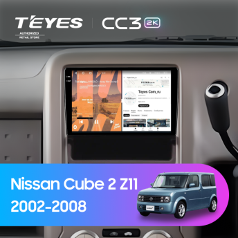 Штатная магнитола Teyes CC3 2K 4/64 Nissan Cube 2 Z11 (2002-2008)