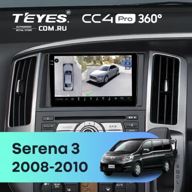 Штатная магнитола Teyes CC4 Pro 360 8/128 Nissan Serena 3 C25 (2008-2010)