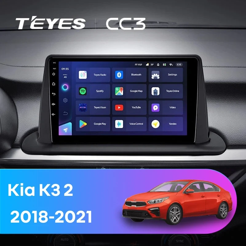 Штатная магнитола Teyes CC3 4/32 Kia K3 2 (2018-2021)